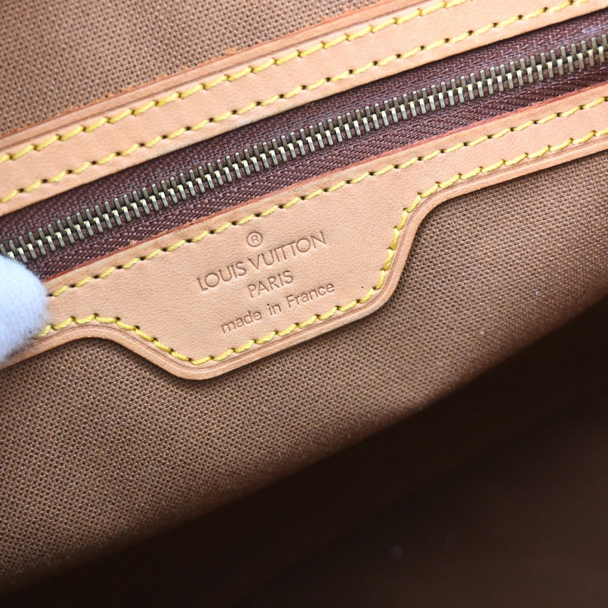 Louis Vuitton Cabas Piano Vintage Tote Bag in Brown Monogram Canvas