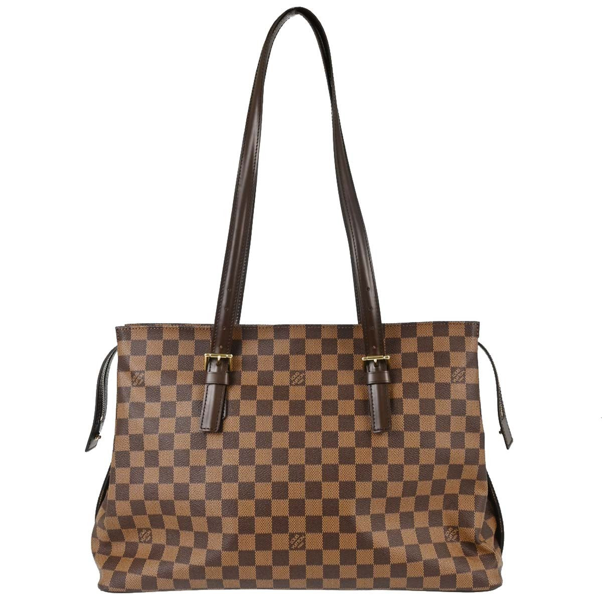 Louis Vuitton Chelsea Vintage Tote Bag in Brown Damier Ebène Canvas
