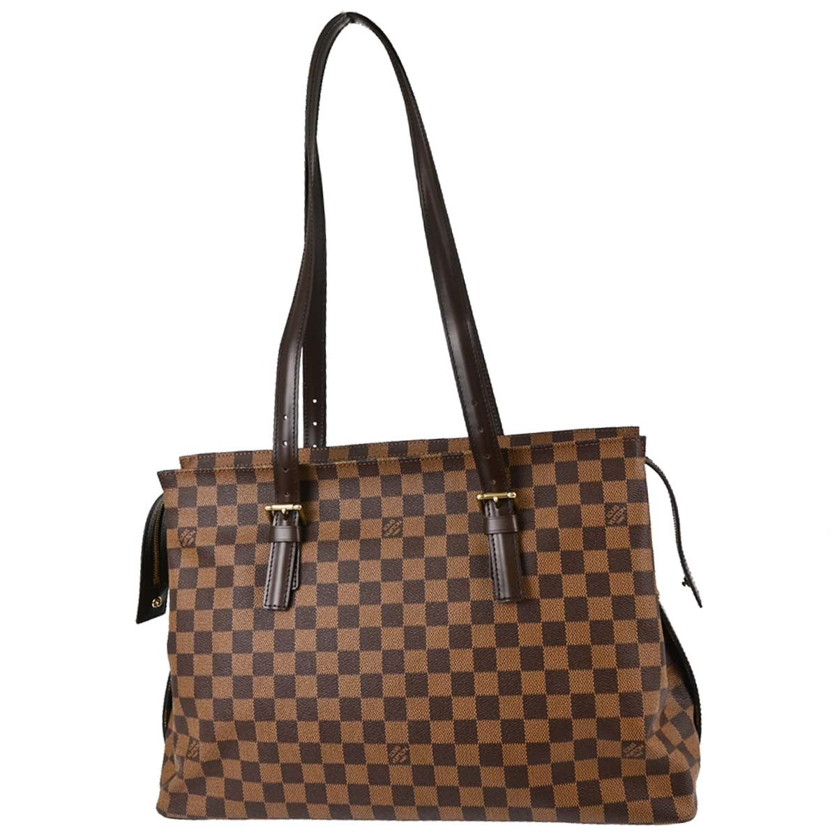 Louis Vuitton Chelsea Vintage Tote Bag in Brown Damier Ebène Canvas
