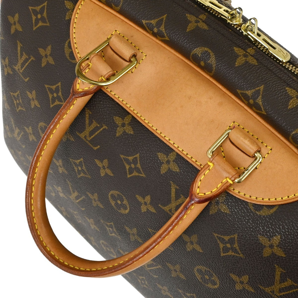 Louis Vuitton Deauville Vintage Handbag in Brown Monogram Canvas
