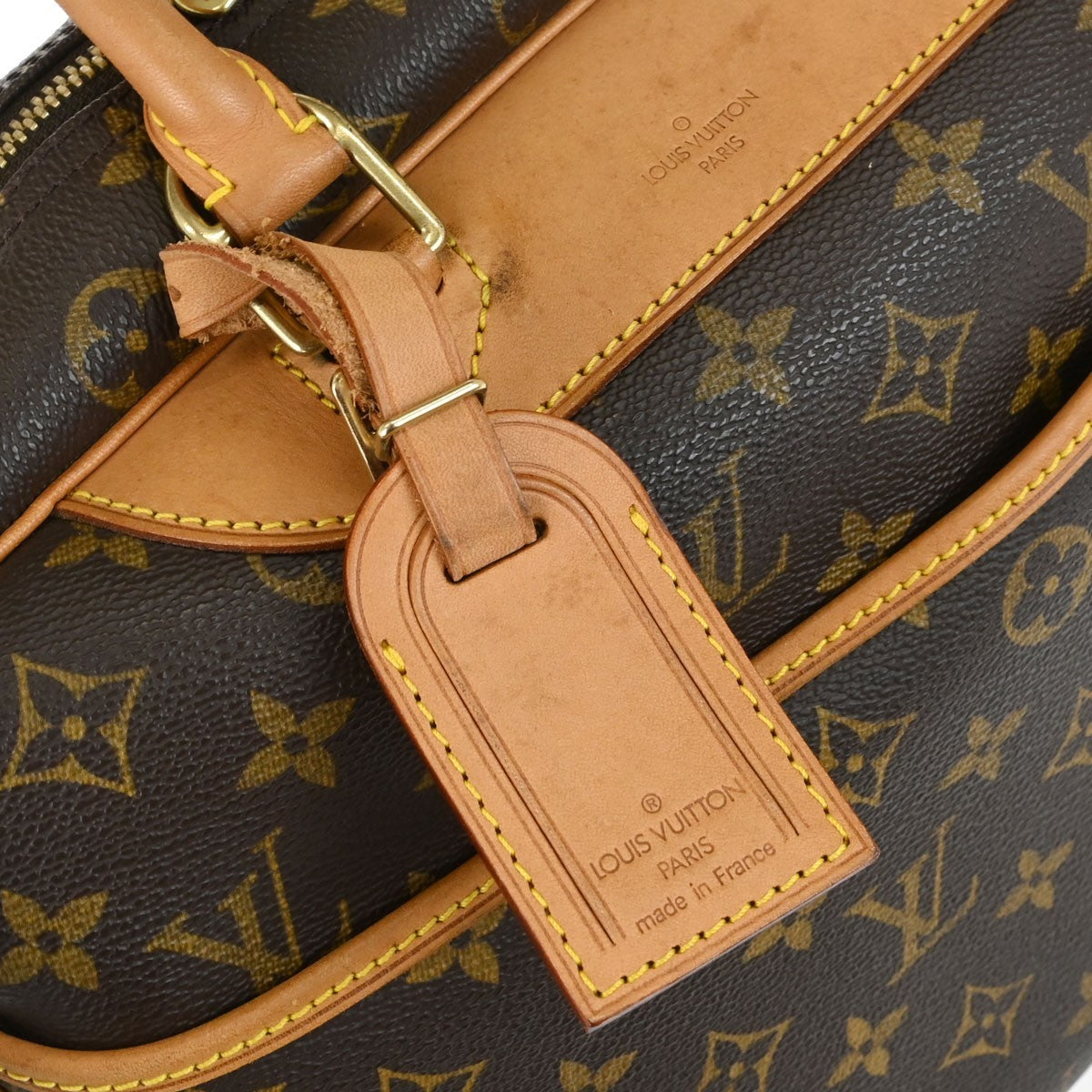 Louis Vuitton Deauville Vintage Handbag in Brown Monogram Canvas