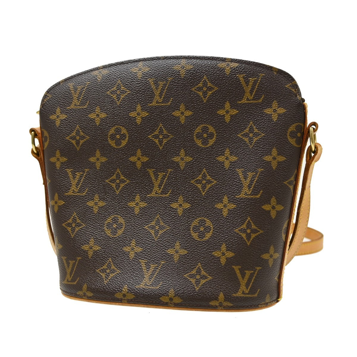 Louis Vuitton Drouot Vintage Crossbody Bag in Brown Monogram Canvas