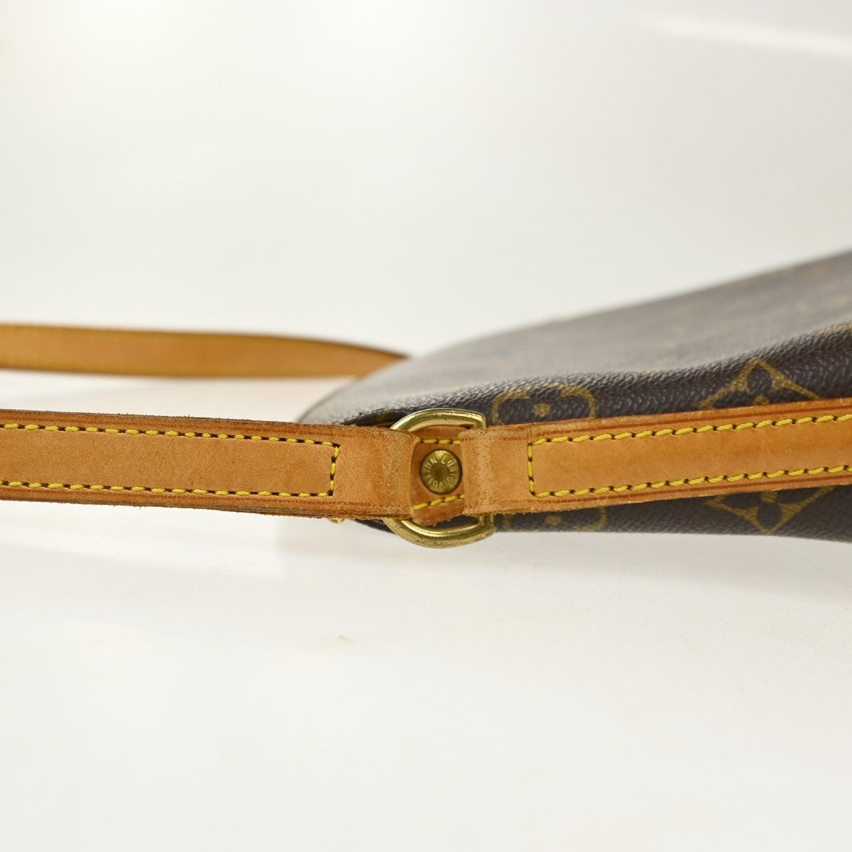 Louis Vuitton Drouot Vintage Crossbody Bag in Brown Monogram Canvas