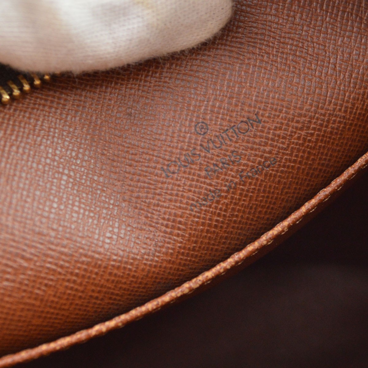 Louis Vuitton Drouot Vintage Shoulder Bag in Brown Monogram Canvas