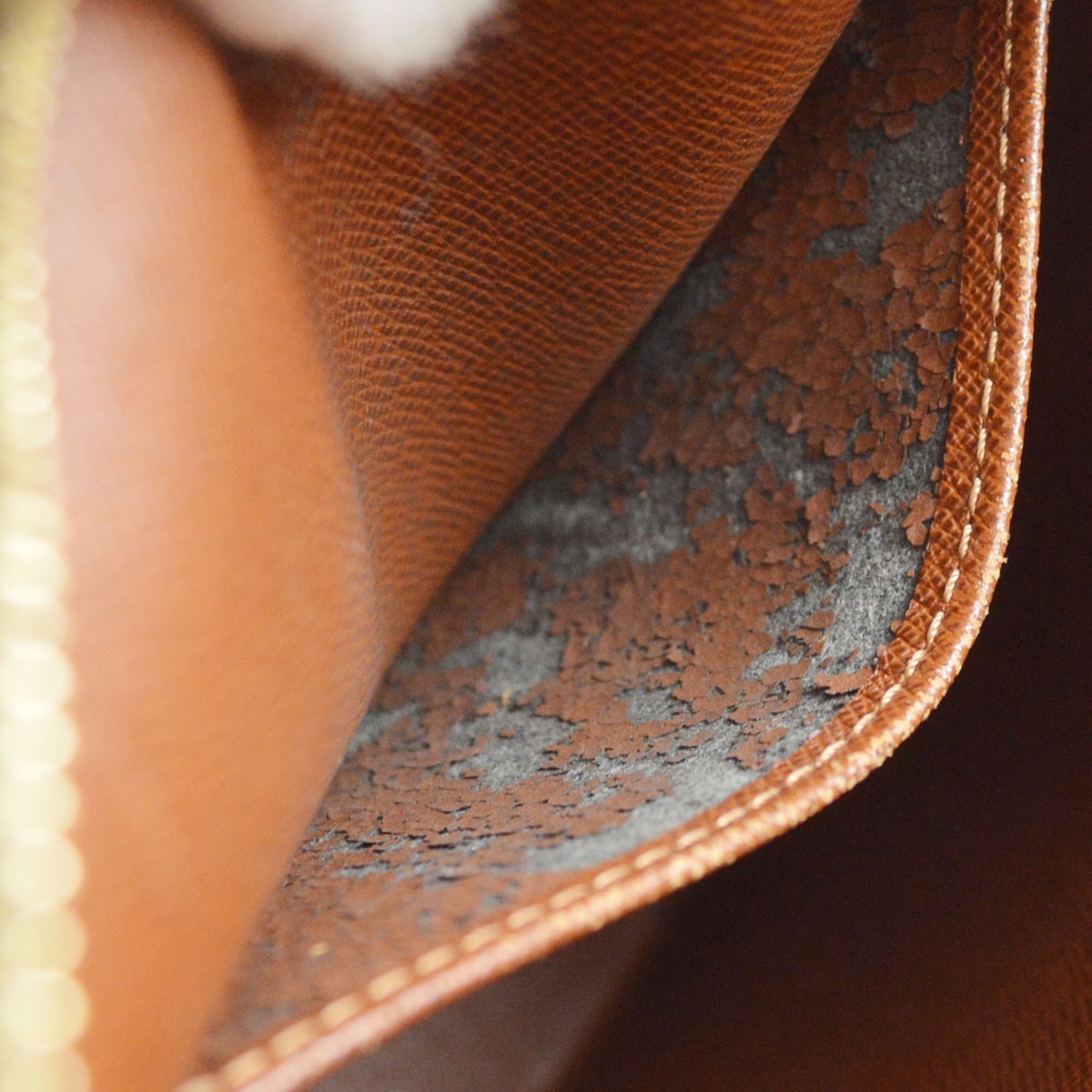 Louis Vuitton Drouot Vintage Shoulder Bag in Brown Monogram Canvas