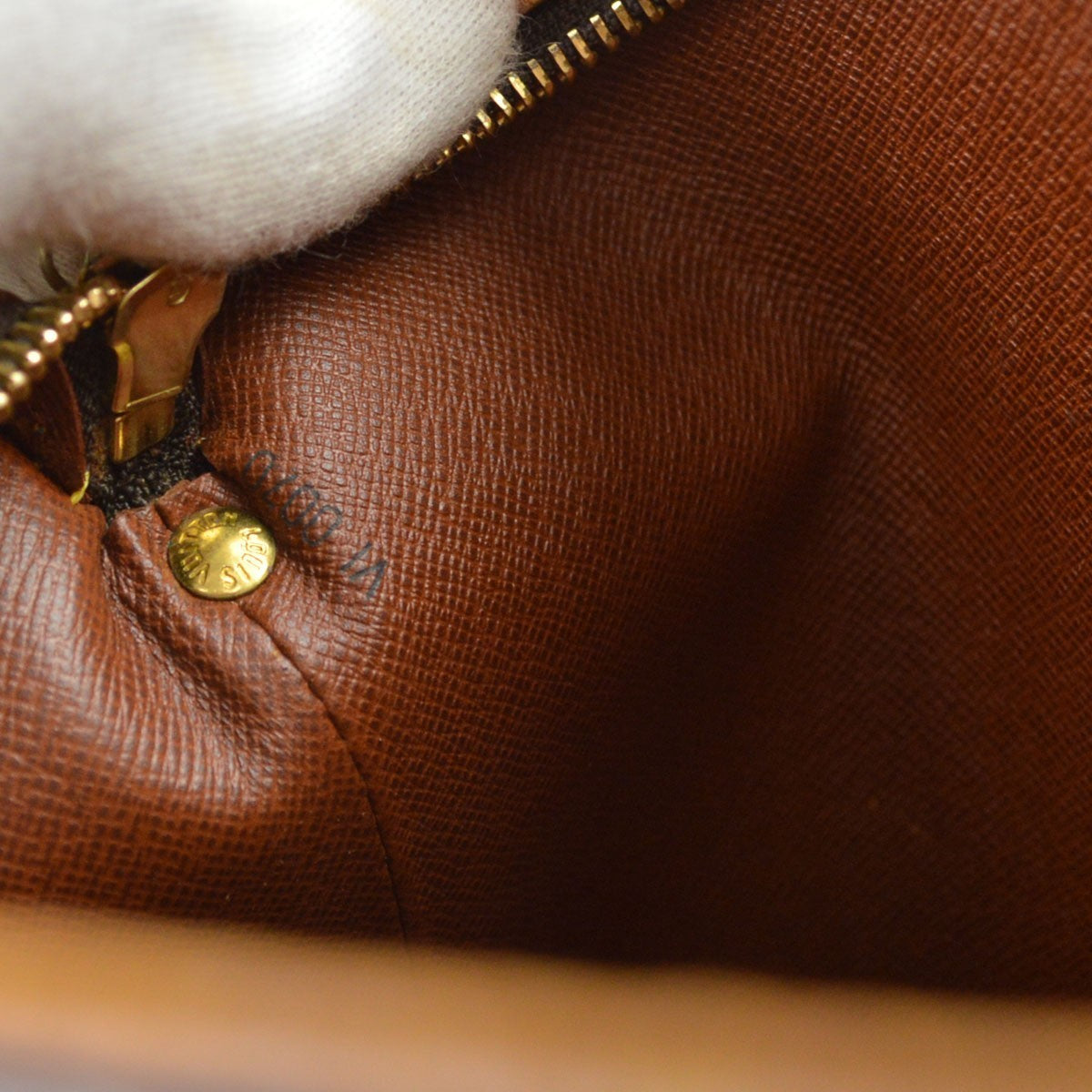 Louis Vuitton Drouot Vintage Shoulder Bag in Brown Monogram Canvas