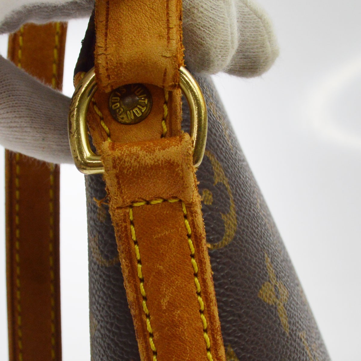 Louis Vuitton Drouot Vintage Shoulder Bag in Brown Monogram Canvas
