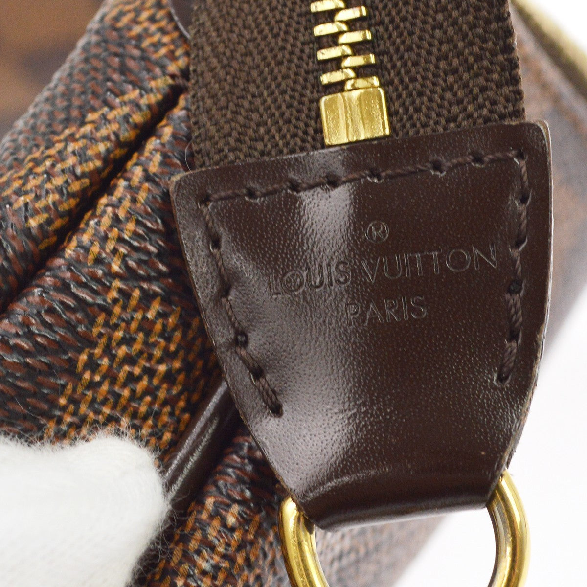 Louis Vuitton Eva Vintage Crossbody Bag in Brown Damier Ebène Canvas