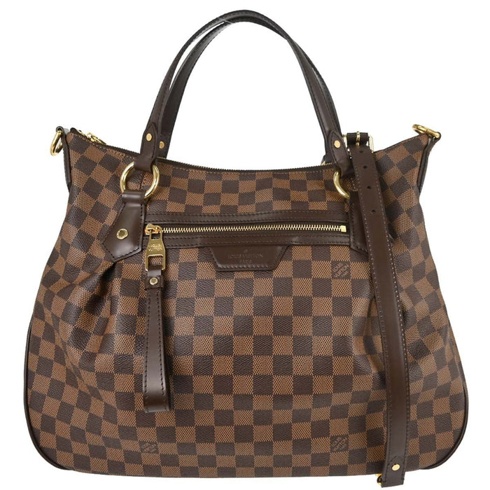 Louis Vuitton Evora MM Vintage Handbag in Brown Damier Ebène Canvas