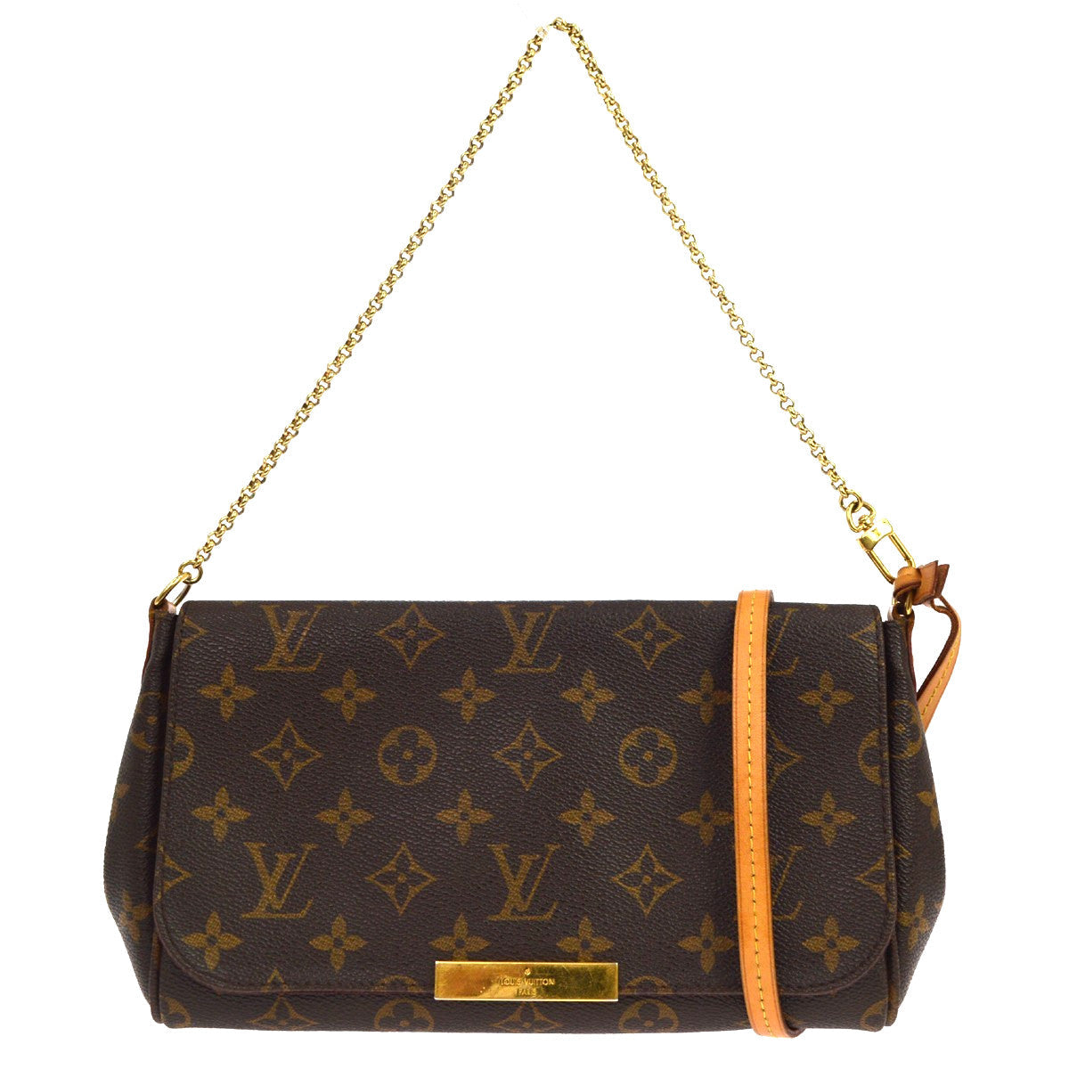 Louis Vuitton Favorite MM Vintage Shoulder Bag in Brown Monogram Canvas