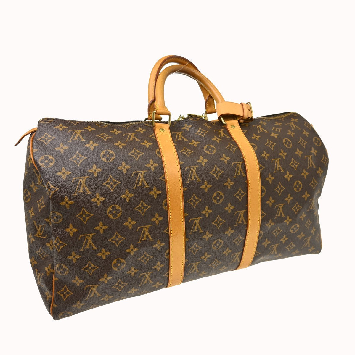 Louis Vuitton Keepall 50 Vintage Travel Bag in Brown Monogram Canvas