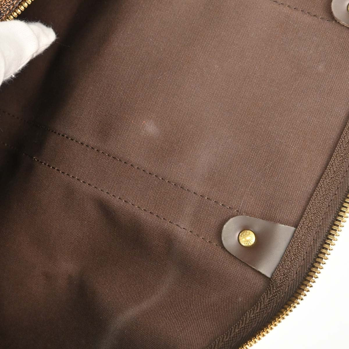 Louis Vuitton Keepall 50 Vintage Travel Bag in Brown Damier Ebène Canvas