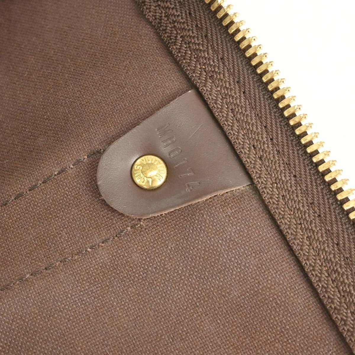 Louis Vuitton Keepall 50 Vintage Travel Bag in Brown Damier Ebène Canvas
