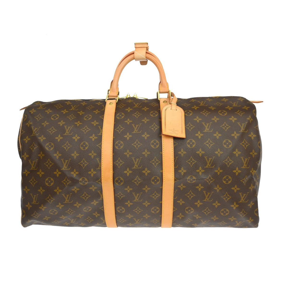 Louis Vuitton Keepall 55 Vintage Travel Bag in Brown Monogram Canvas