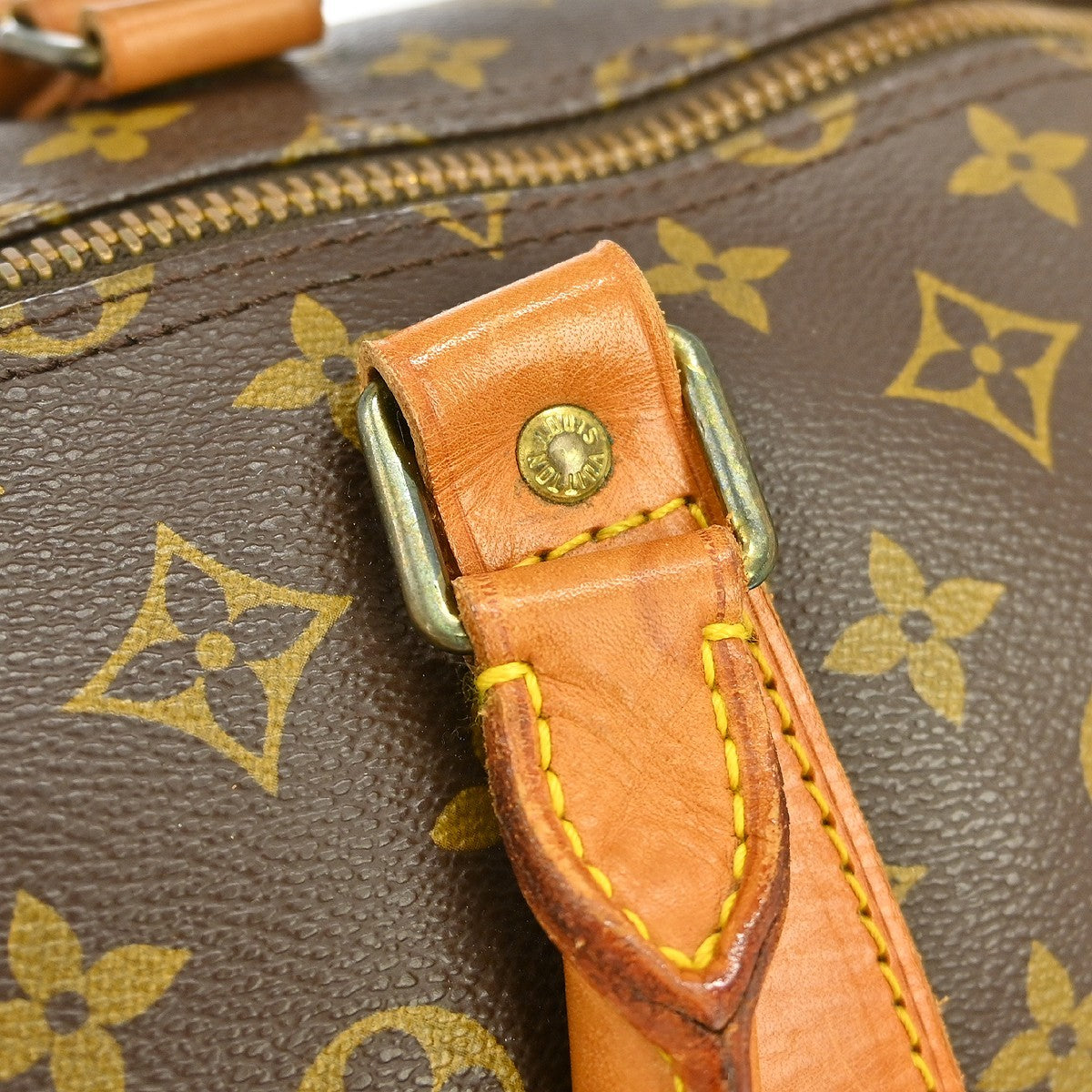 Louis Vuitton Keepall Bandoulière 60 Vintage Travel Bag in Brown Monogram Canvas