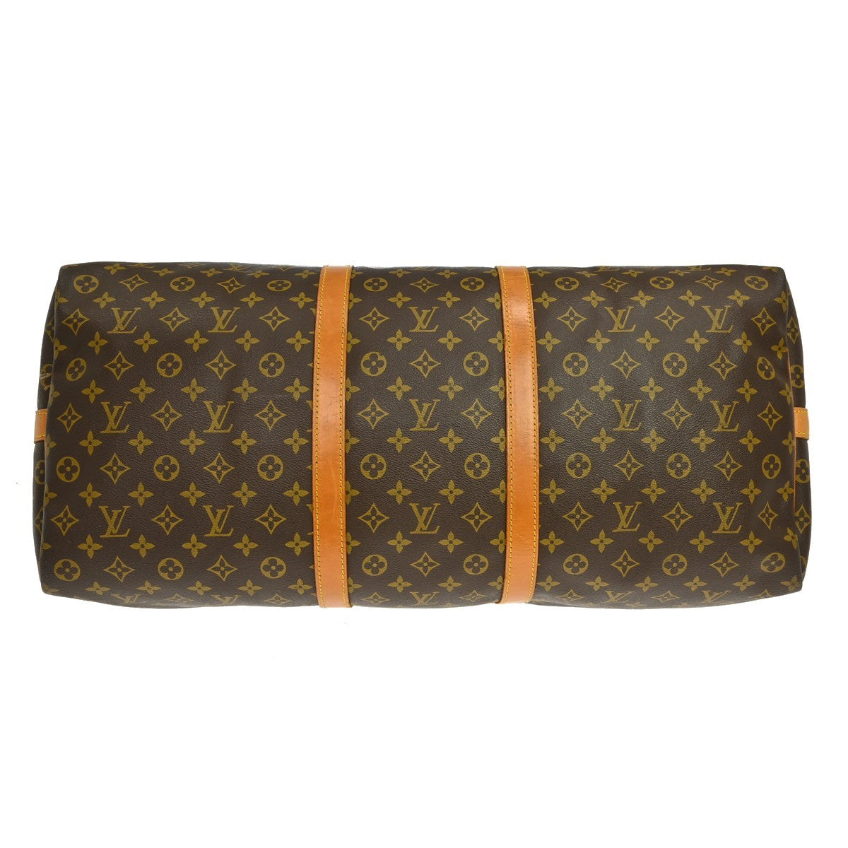 Louis Vuitton Keepall Bandoulière 60 Vintage Travel Bag in Brown Monogram Canvas