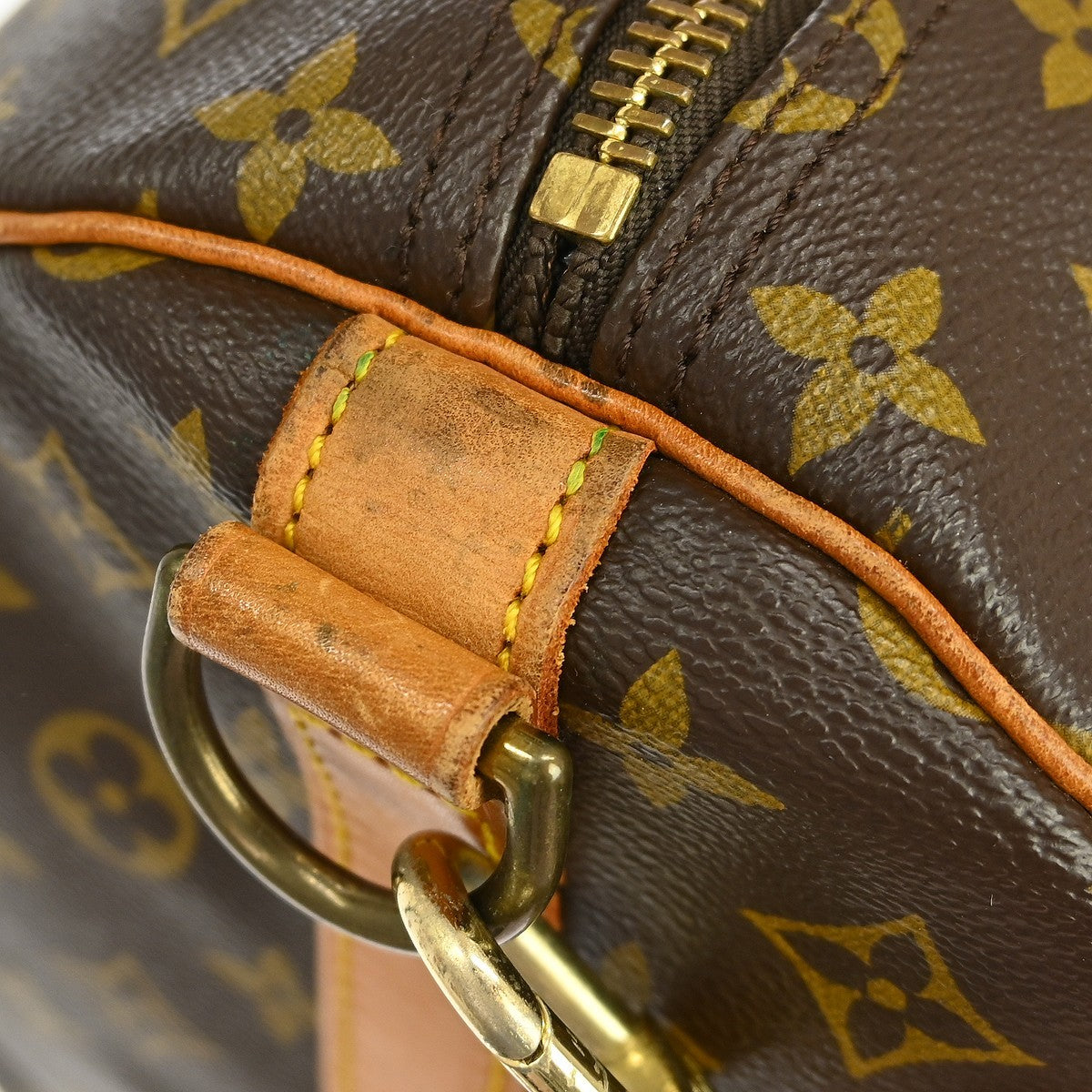 Louis Vuitton Keepall Bandoulière 60 Vintage Travel Bag in Brown Monogram Canvas