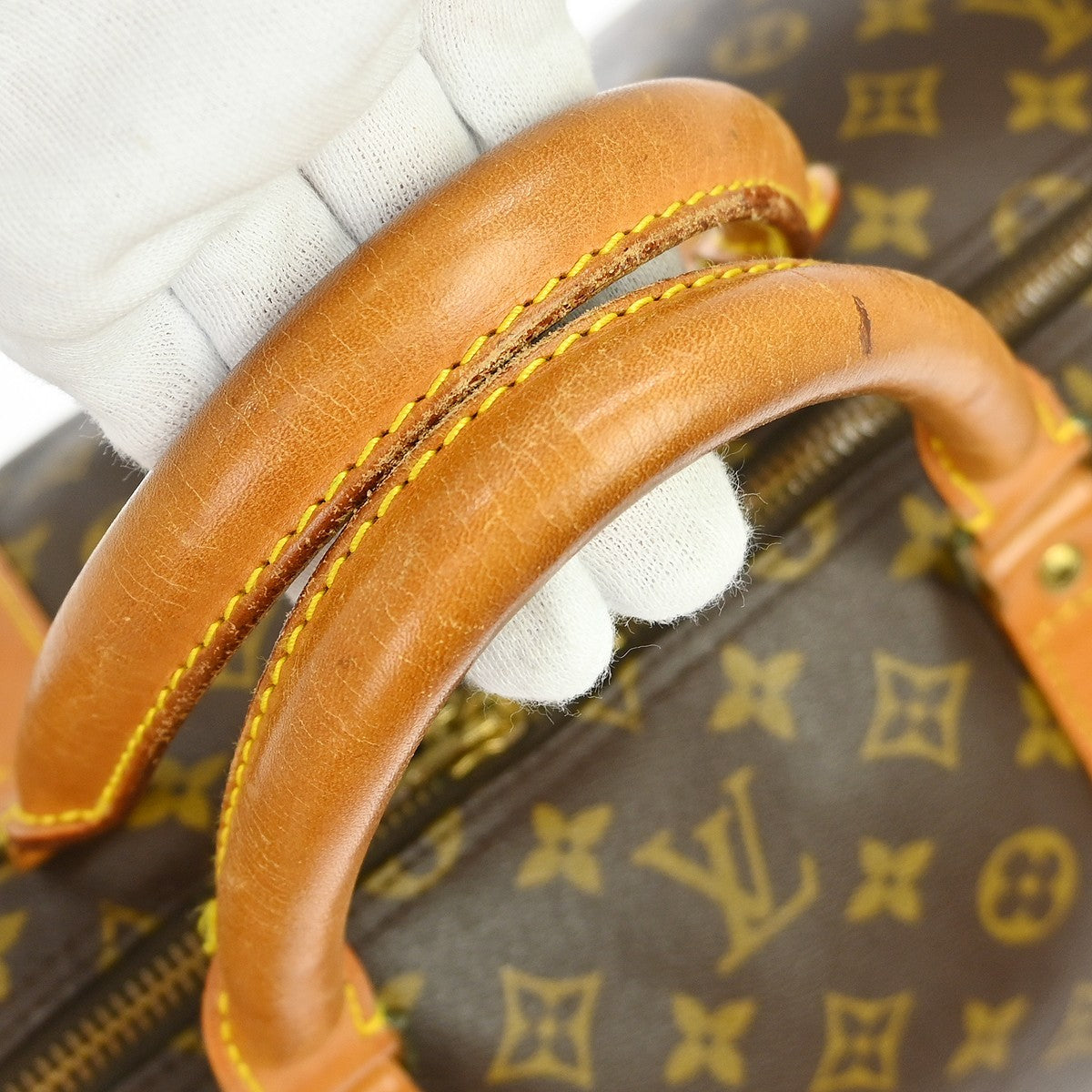 Louis Vuitton Keepall Bandoulière 60 Vintage Travel Bag in Brown Monogram Canvas