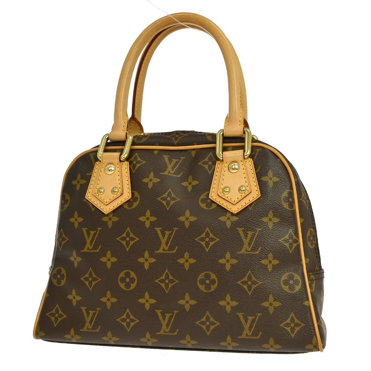 Louis Vuitton Manhattan PM Vintage Handbag in Brown Monogram Canvas