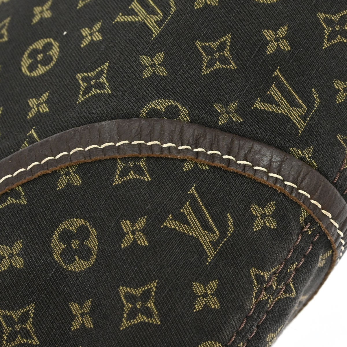 Louis Vuitton Manon MM Vintage Shoulder Bag in Brown Monogram Mini Lin Canvas