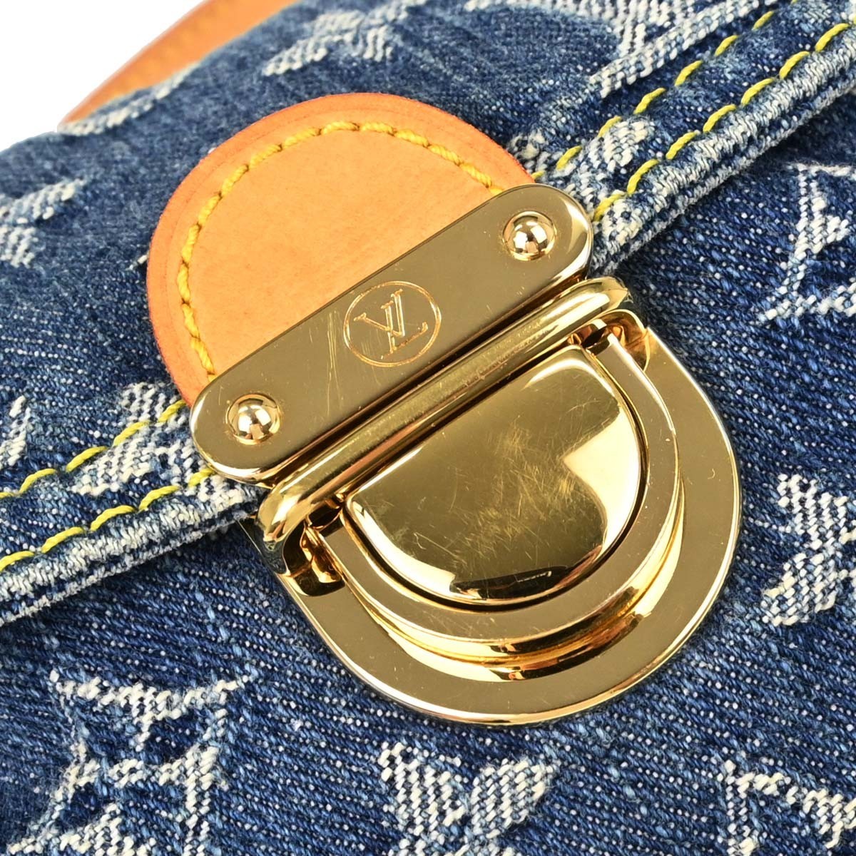 Louis Vuitton Mini Pleaty Vintage Handbag in Blue Monogram Denim