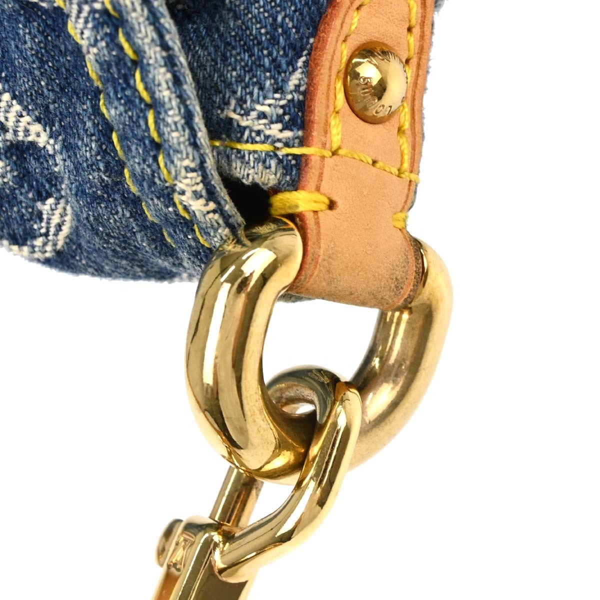 Louis Vuitton Mini Pleaty Vintage Handbag in Blue Monogram Denim