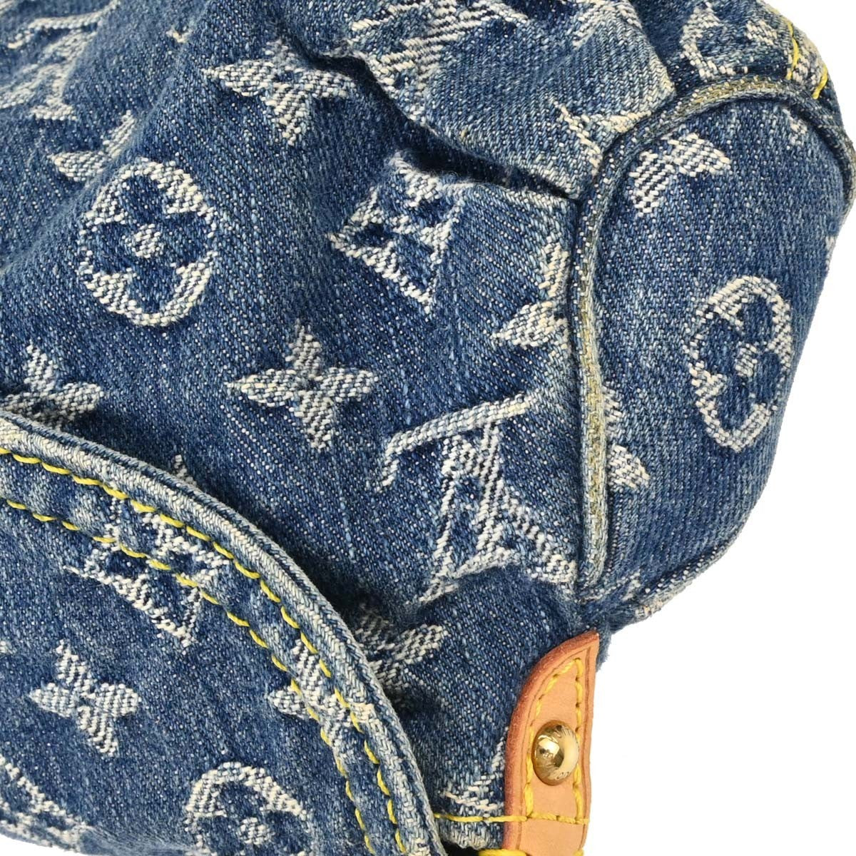 Louis Vuitton Mini Pleaty Vintage Handbag in Blue Monogram Denim