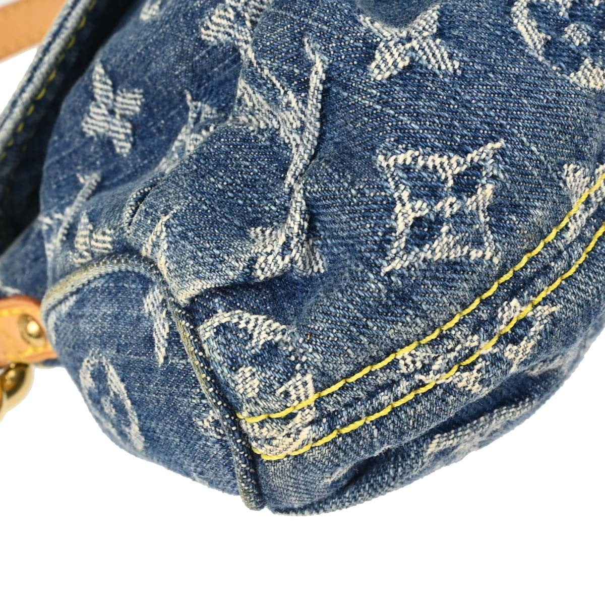 Louis Vuitton Mini Pleaty Vintage Handbag in Blue Monogram Denim