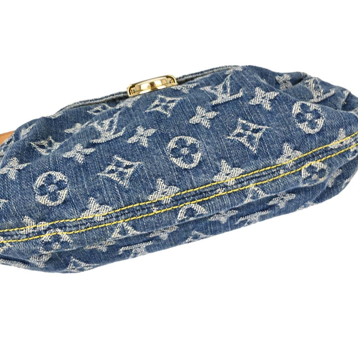 Louis Vuitton Mini Pleaty Vintage Handbag in Blue Monogram Denim