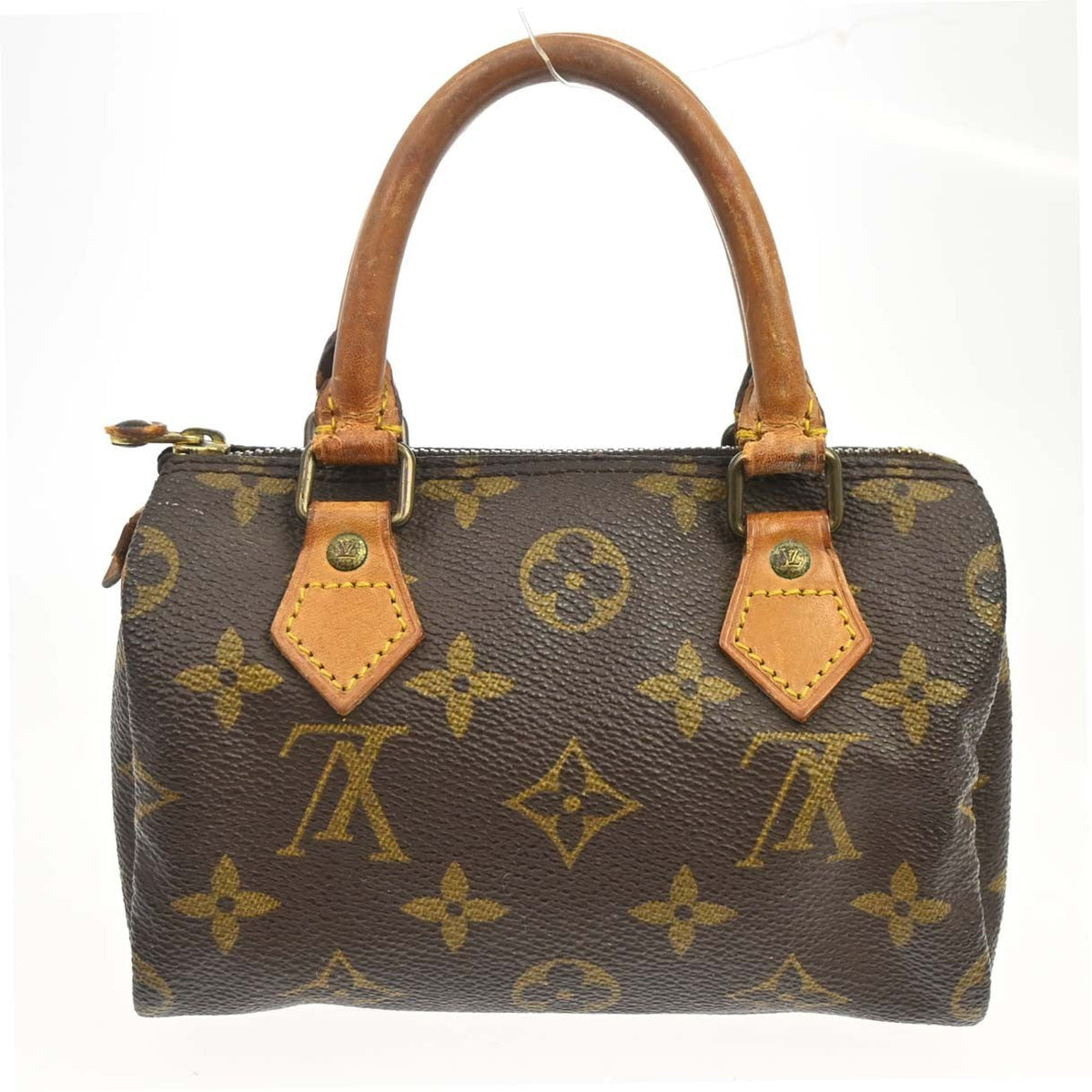 Louis Vuitton Mini Speedy Vintage Handbag in Brown Monogram Canvas