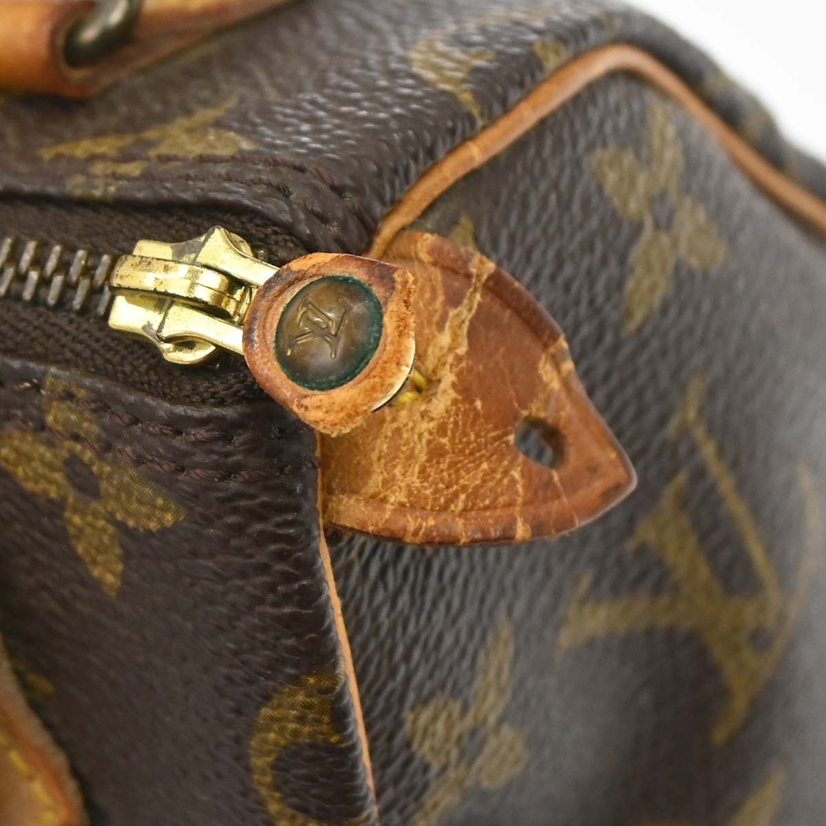 Louis Vuitton Mini Speedy Vintage Handbag in Brown Monogram Canvas