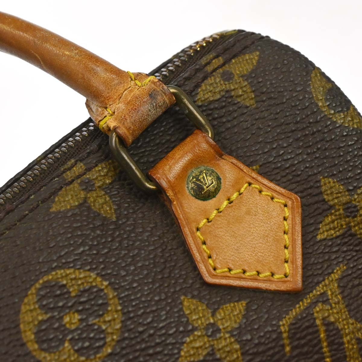 Louis Vuitton Mini Speedy Vintage Handbag in Brown Monogram Canvas