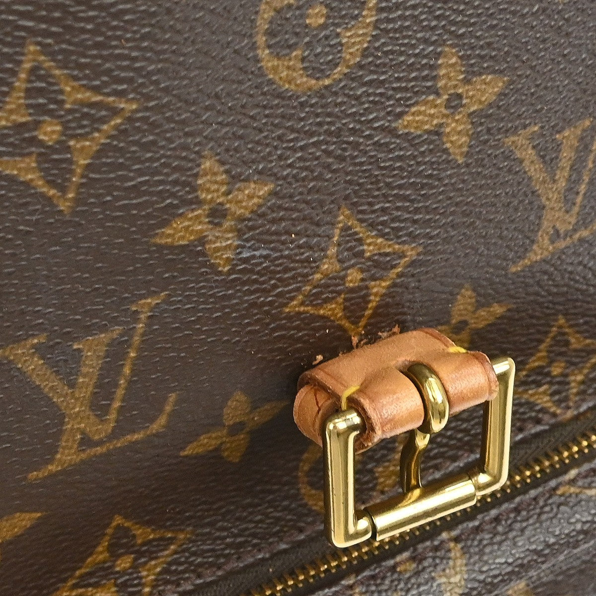 Louis Vuitton Montsouris MM Vintage Backpack in Brown Monogram Canvas