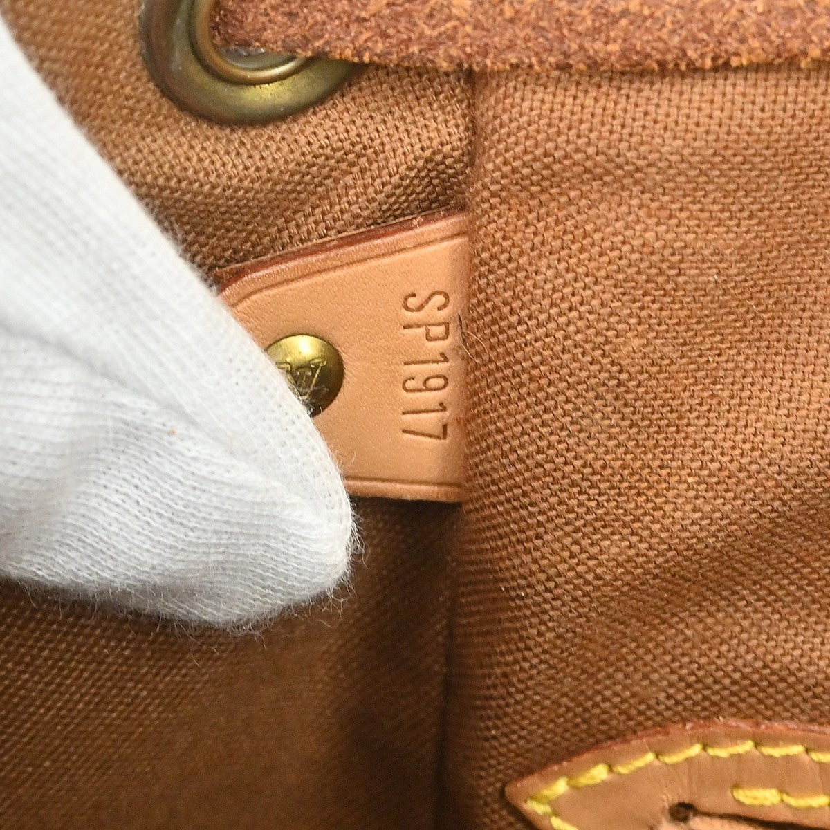 Louis Vuitton Montsouris MM Vintage Backpack in Brown Monogram Canvas
