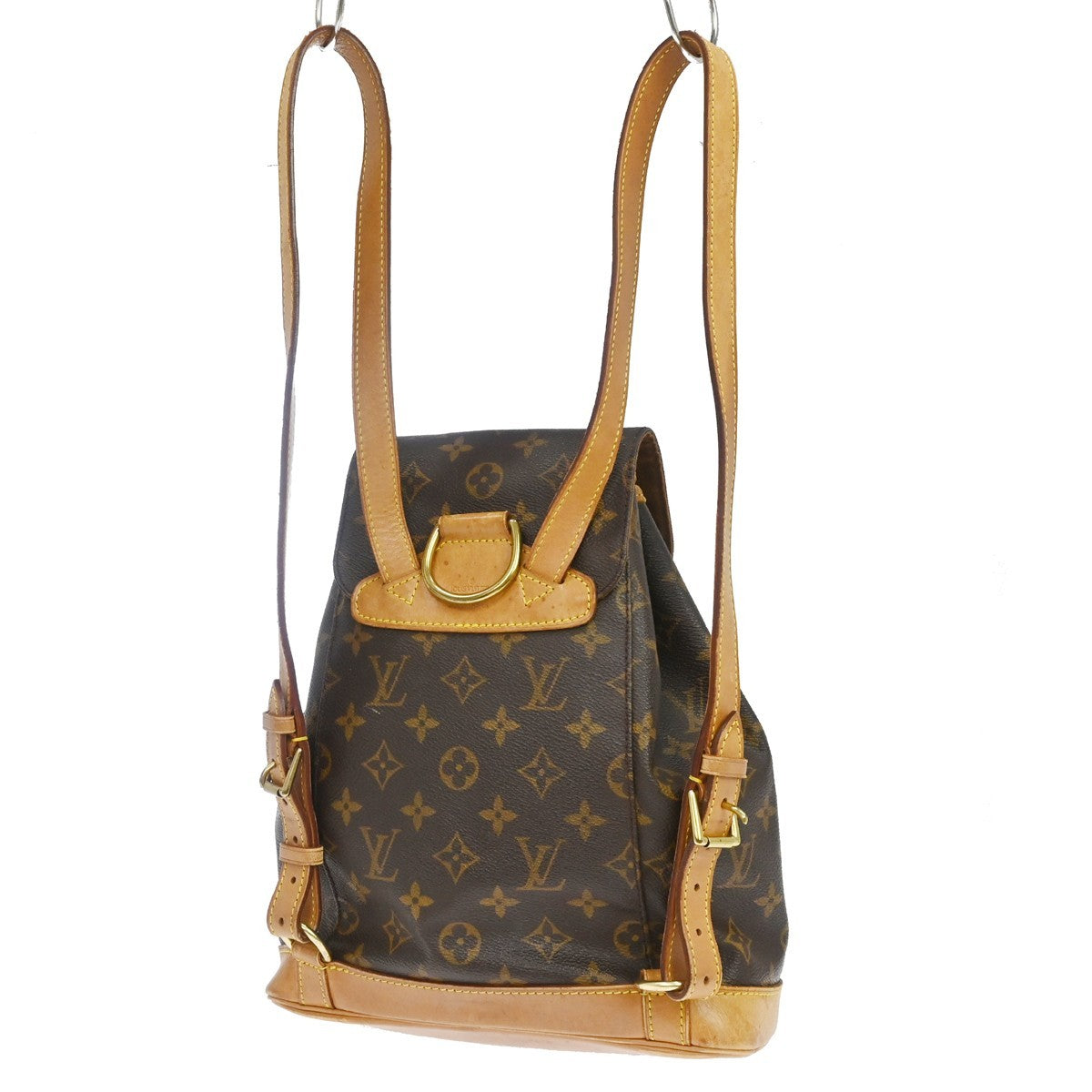 Louis Vuitton Montsouris MM Vintage Backpack in Brown Monogram Canvas