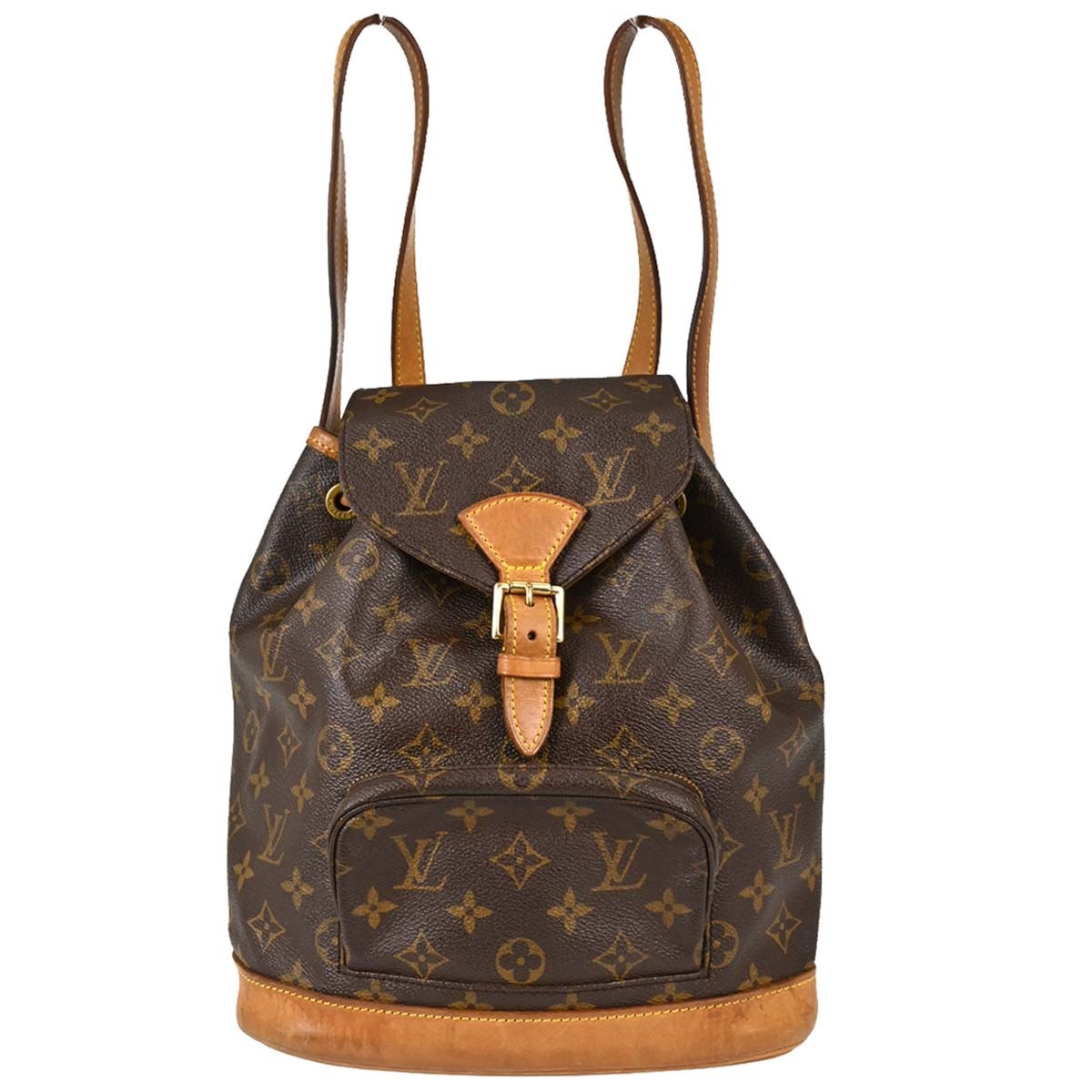 Louis Vuitton Montsouris MM Vintage Backpack in Brown Monogram Canvas