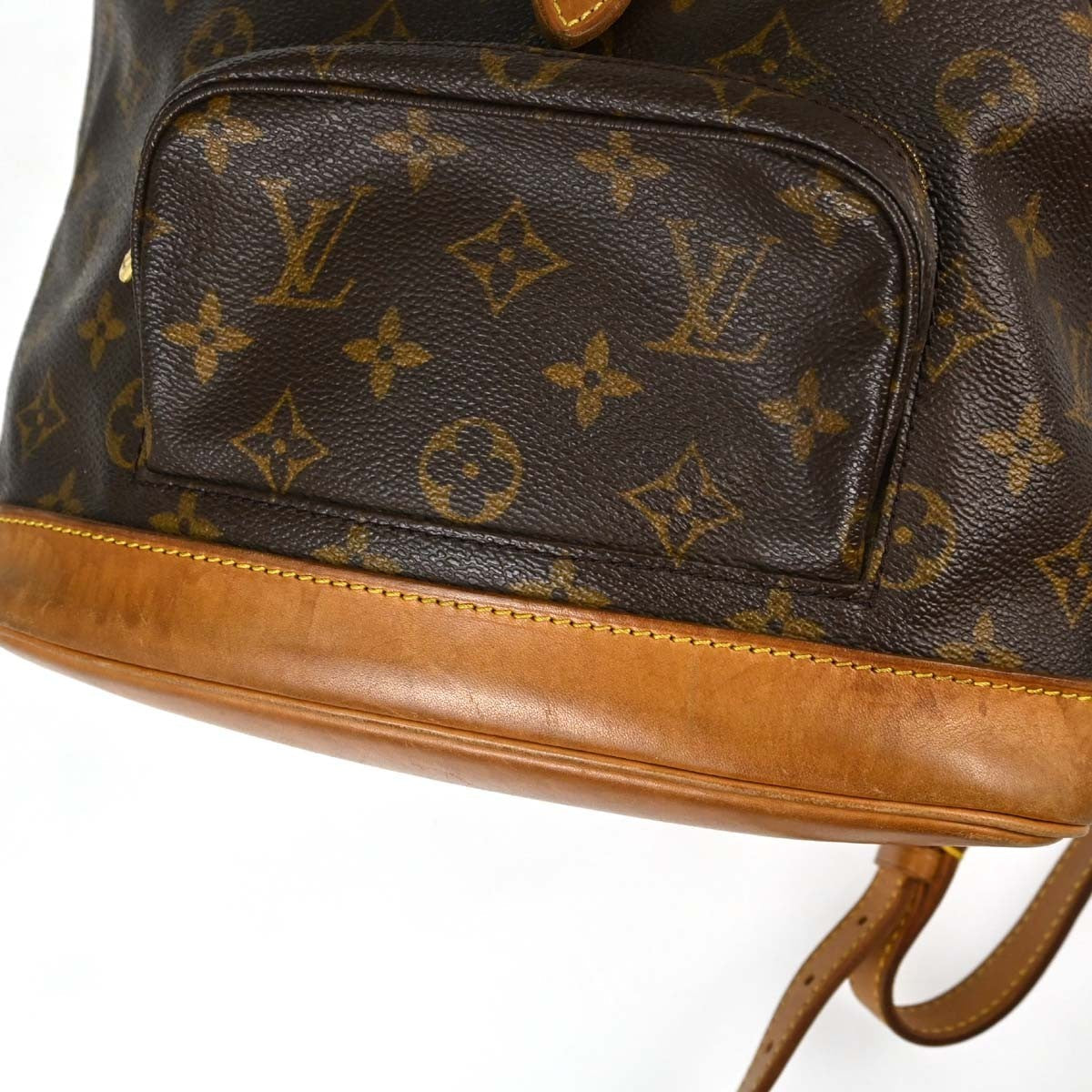 Louis Vuitton Montsouris MM Vintage Backpack in Brown Monogram Canvas