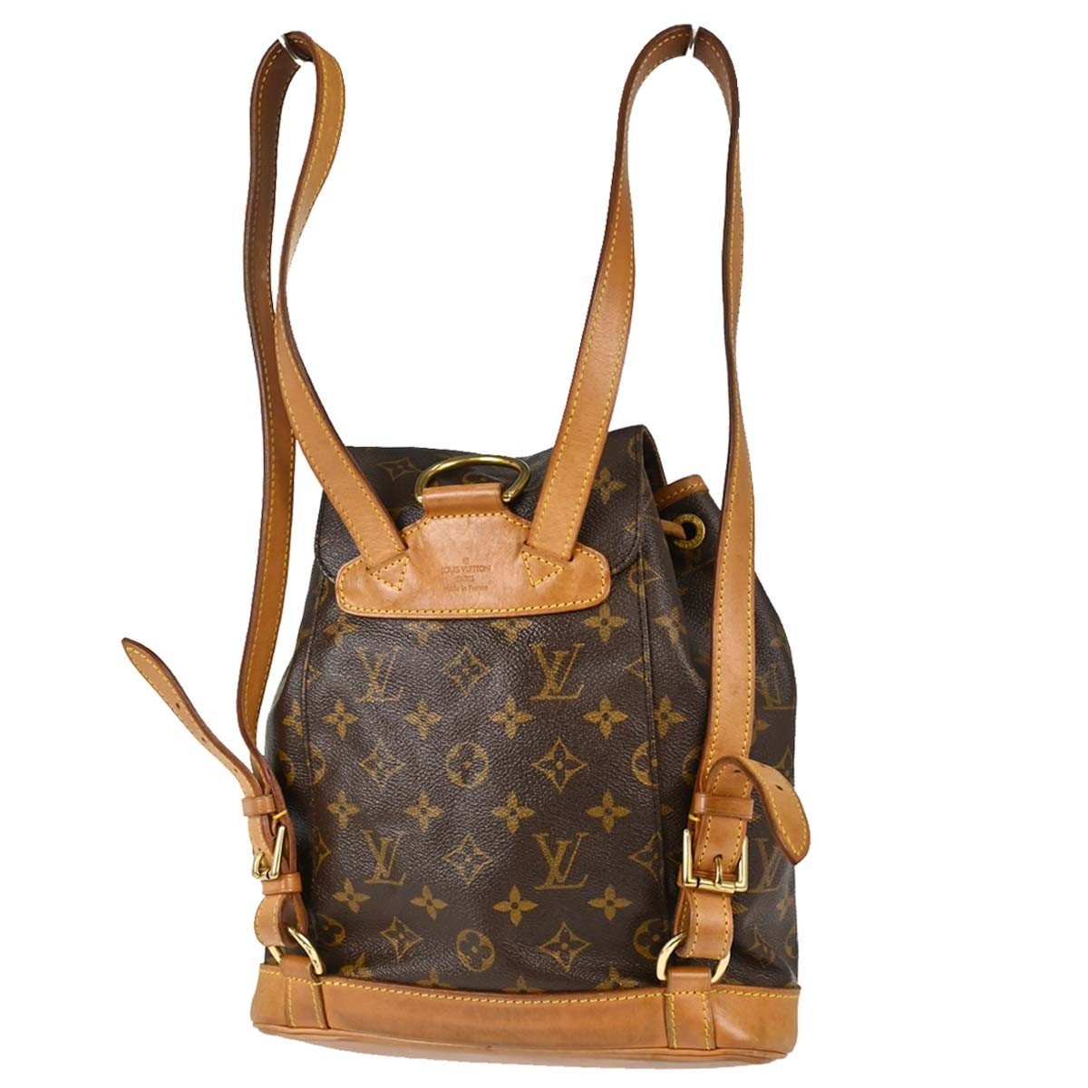 Louis Vuitton Montsouris MM Vintage Backpack in Brown Monogram Canvas
