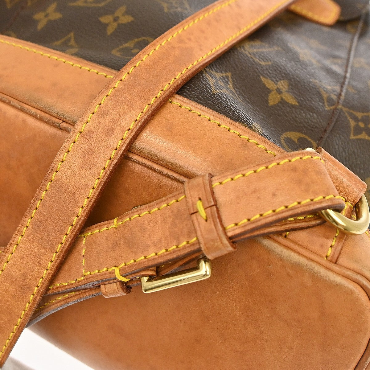 Louis Vuitton Montsouris MM Vintage Backpack in Brown Monogram Canvas