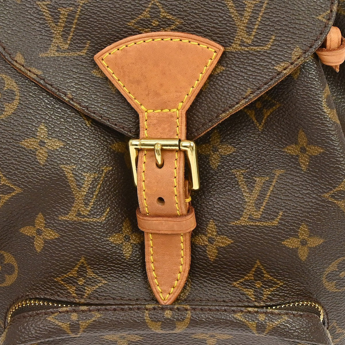 Louis Vuitton Montsouris MM Vintage Backpack in Brown Monogram Canvas
