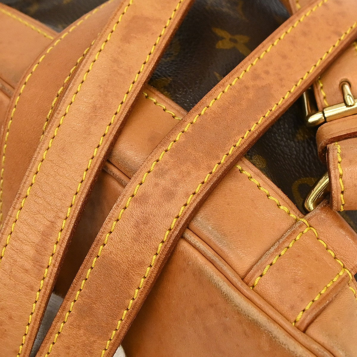 Louis Vuitton Montsouris MM Vintage Backpack in Brown Monogram Canvas