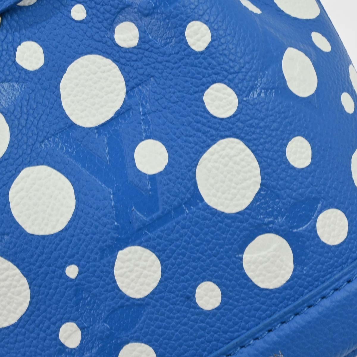 Louis Vuitton Nano Noé x Yayoi Kusama Vintage Bucket Bag in Blue Leather