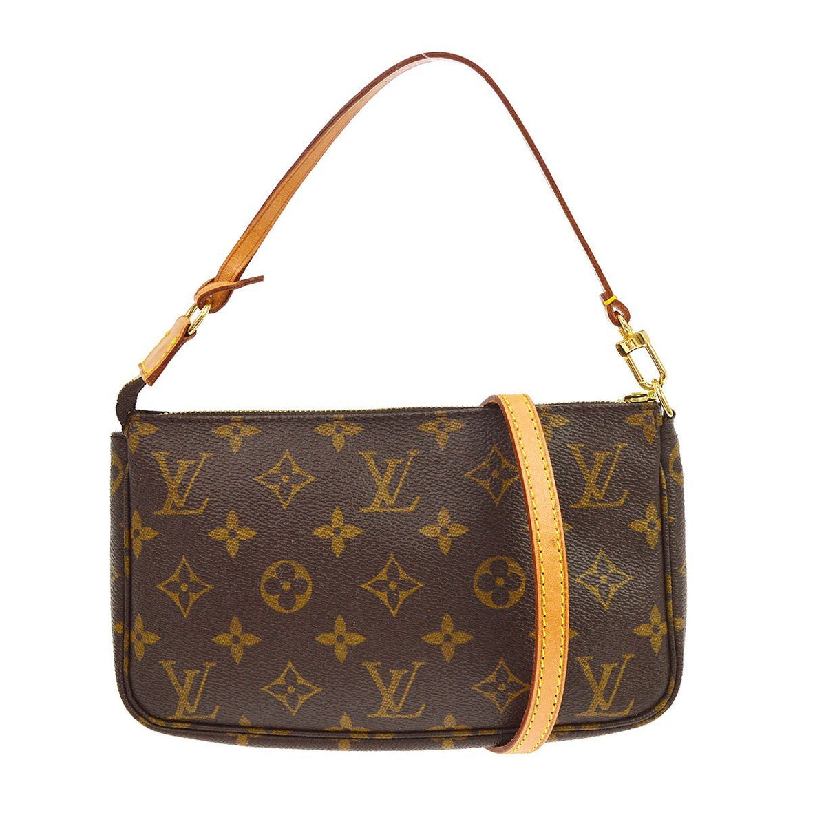 Louis Vuitton Pochette Accessoires Vintage Pochette in Brown Monogram Canvas