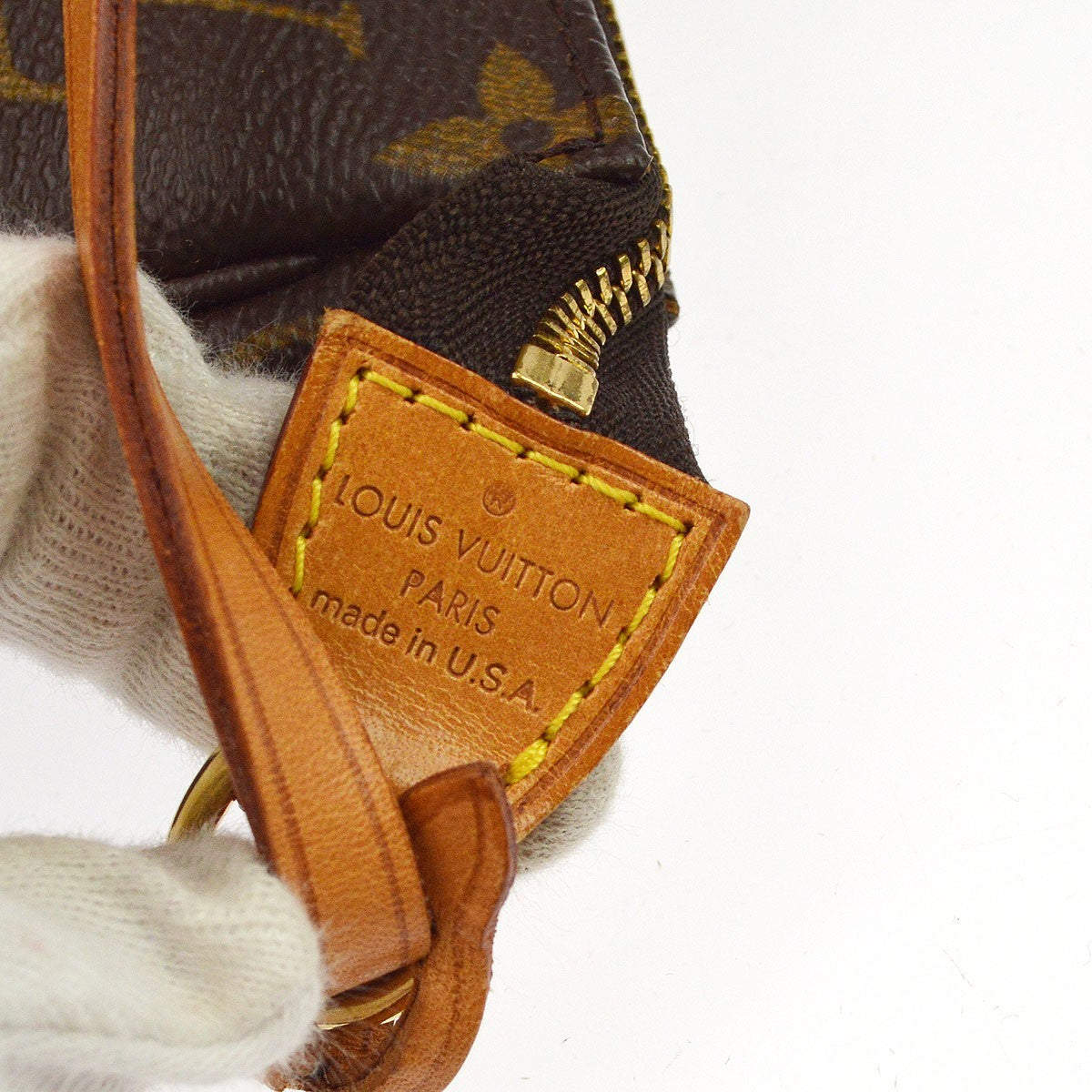 Louis Vuitton Pochette Accessoires Vintage Pochette in Brown Monogram Canvas