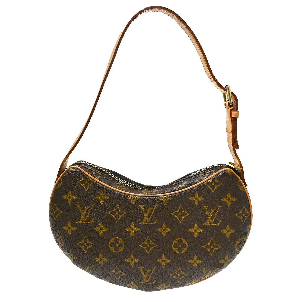 Louis Vuitton Pochette Croissant Vintage Handbag in Brown Monogram Canvas