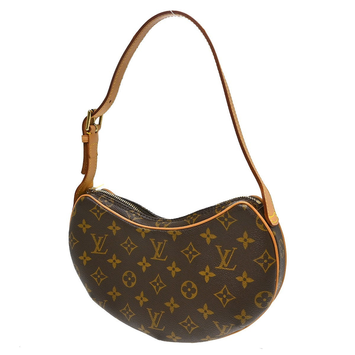 Louis Vuitton Pochette Croissant Vintage Handbag in Brown Monogram Canvas