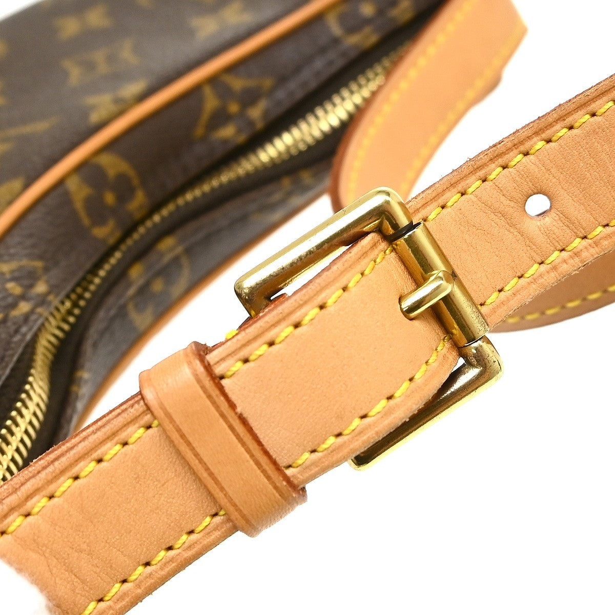 Louis Vuitton Pochette Croissant Vintage Handbag in Brown Monogram Canvas