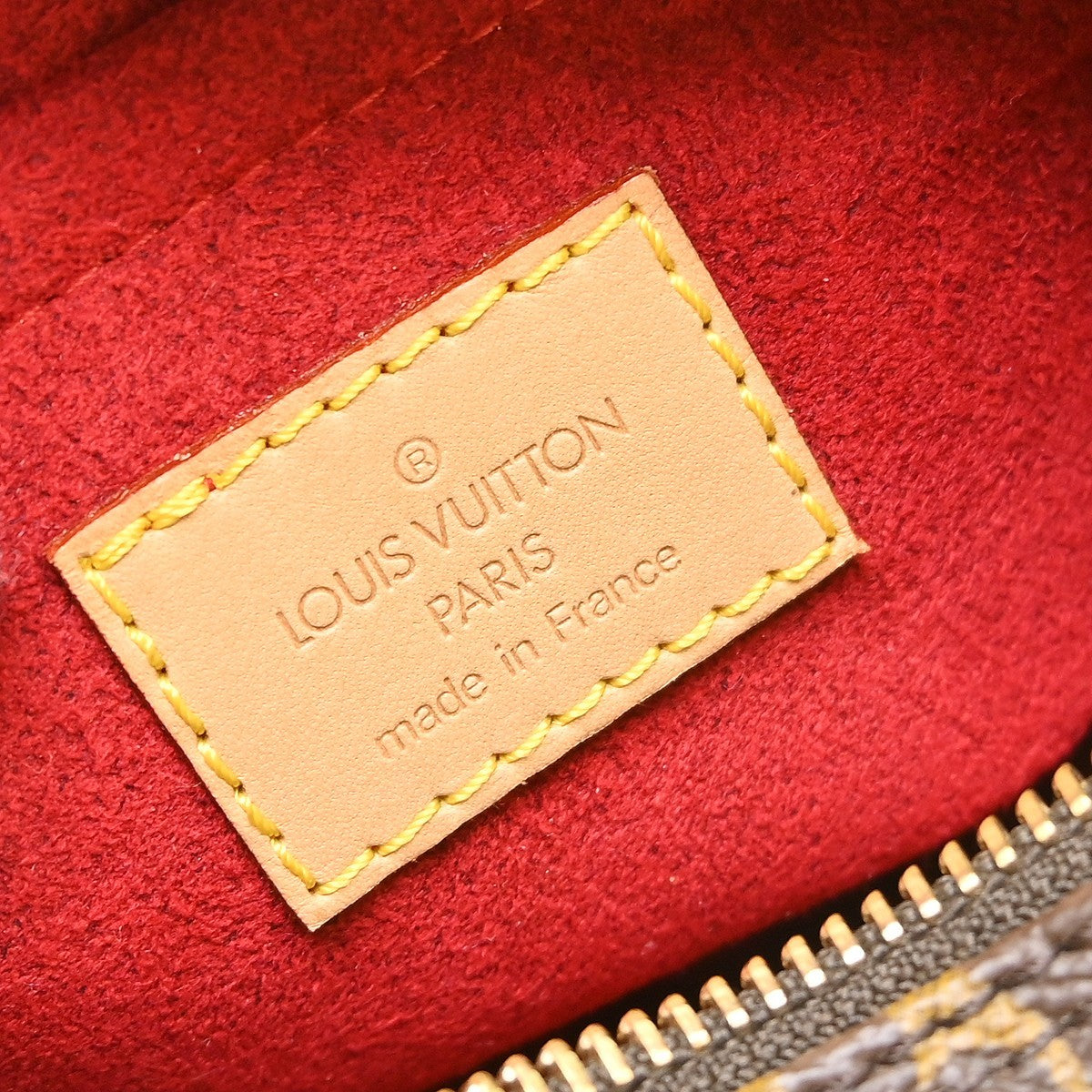 Louis Vuitton Pochette Croissant Vintage Handbag in Brown Monogram Canvas
