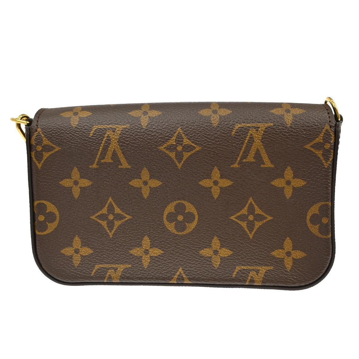 Louis Vuitton Pochette Félicie Vintage Crossbody Bag in Brown Monogram Canvas