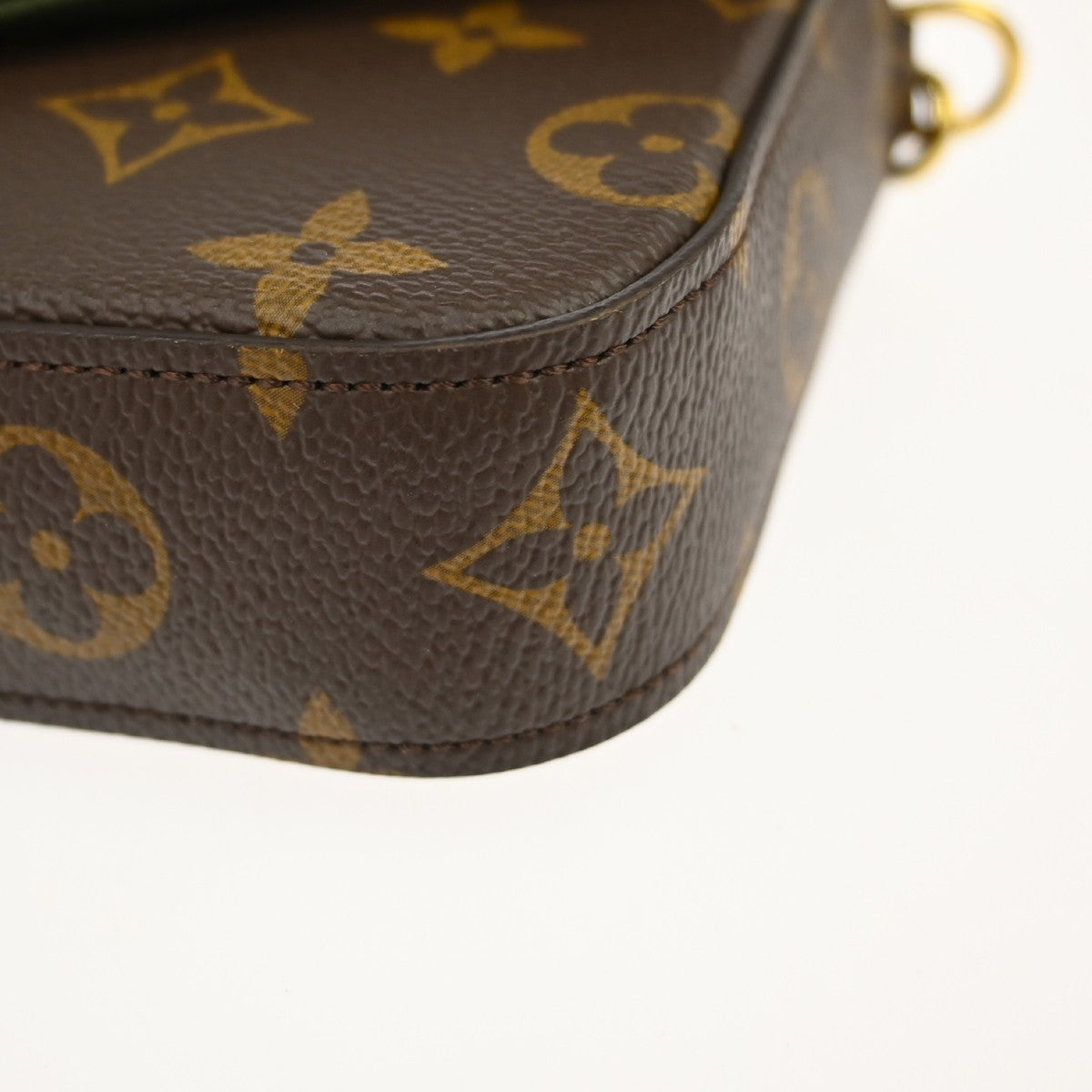 Louis Vuitton Pochette Félicie Vintage Crossbody Bag in Brown Monogram Canvas